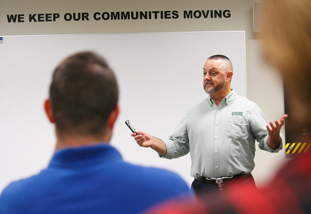 Forrest Oney teaching a class