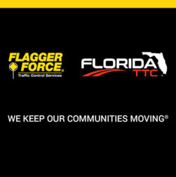 Flagger Force and Florida Temporary Traffic Control logos.