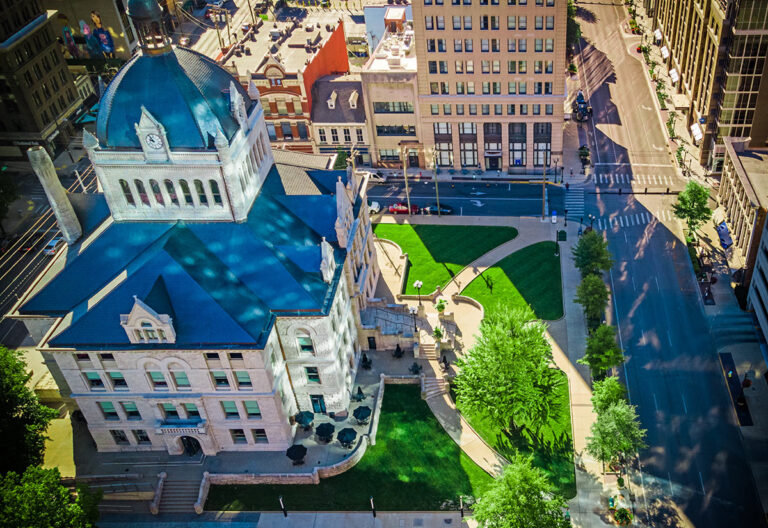 Aerial View of Kentucky City