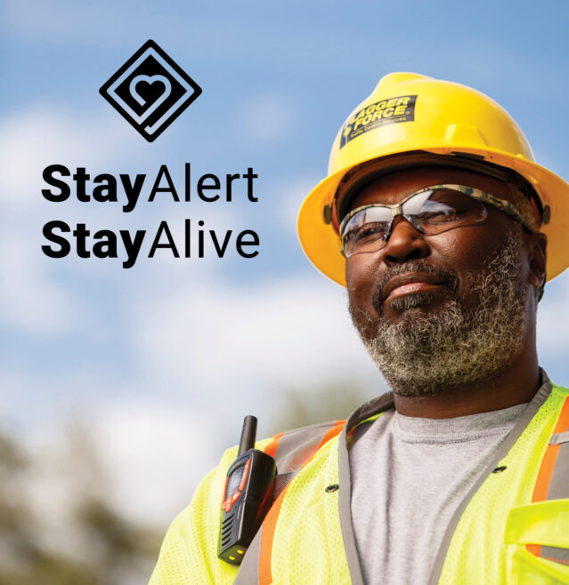 Flagger Force employee wearing PPE